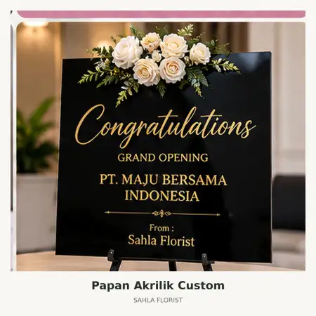 Papan Bunga Akrilik Bogor Selatan